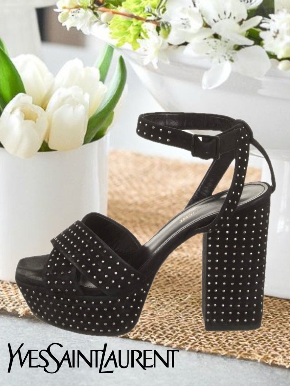 AUTHENTIC YSL STUDDED PLATFORMS